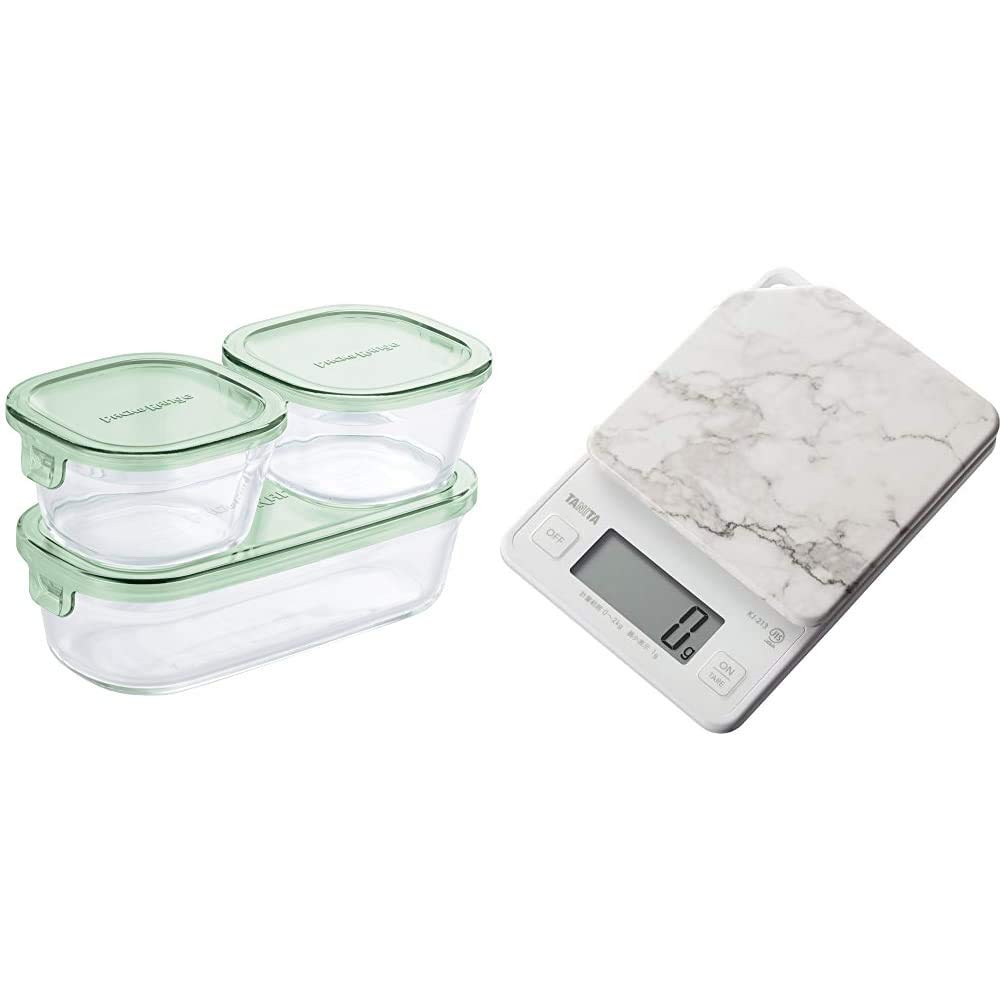 【おまとめ】iwaki 耐熱ガラス 食品保存容器 500×4.800×3 iwaki イワキ ガラス 保存容器 4点セット 耐熱ガラス 耐熱ガラス